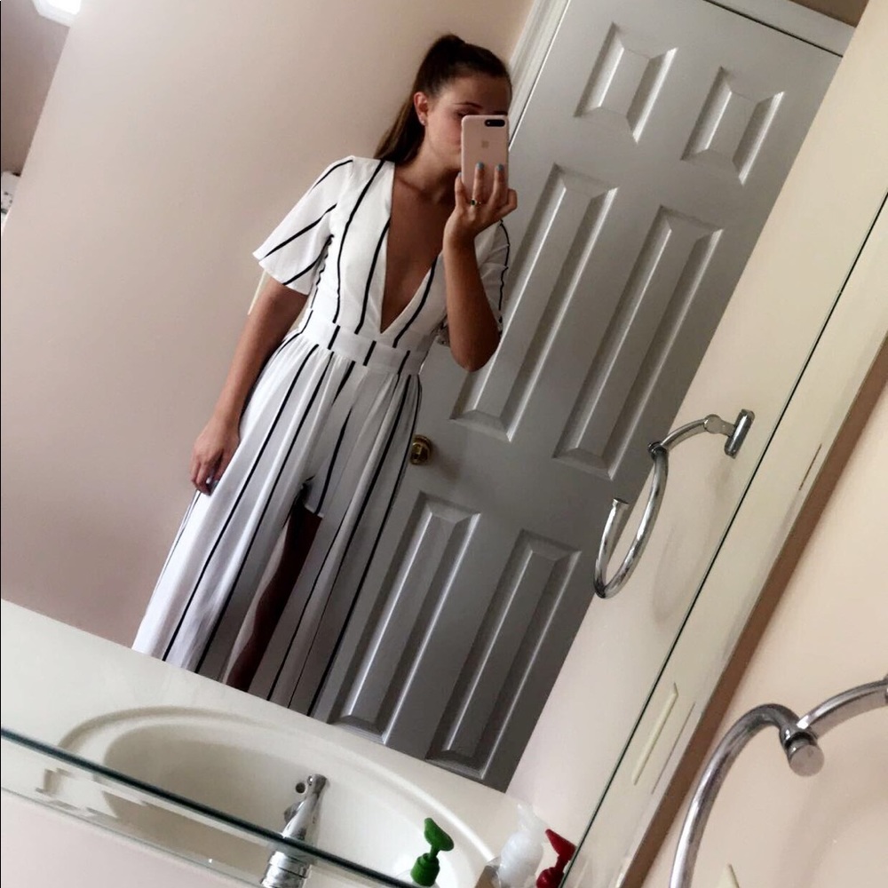 Striped maxi dress